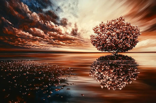 Tablou Canvas - Reflectie copac