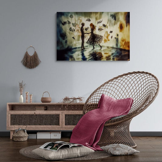 Tablou Canvas - Dans cu Fluturi