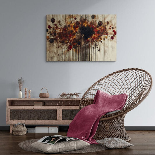 Tablou Canvas - Explozie de Culori Feminină