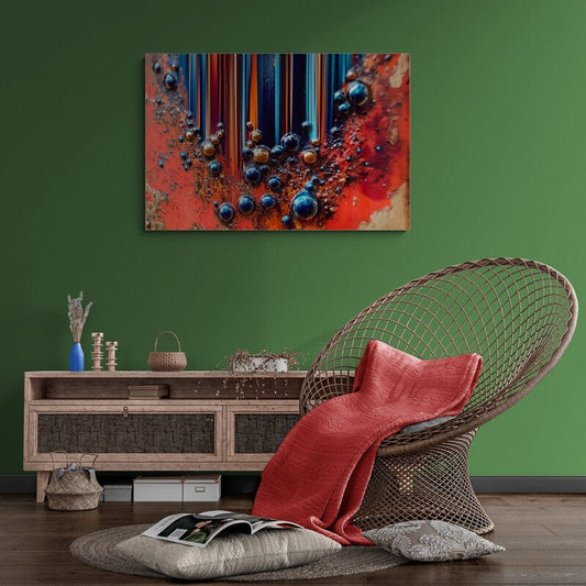 Tablou Canvas - Eleganta Abstractiei cu Bule si Coloane
