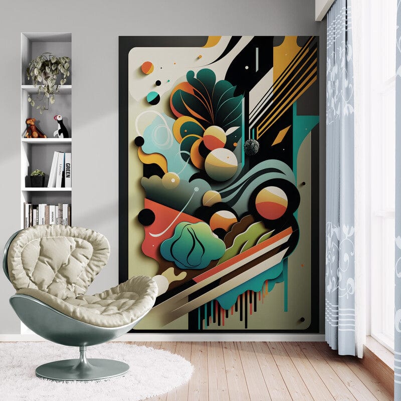 Tapet textil 1,5 X 2,2 m "Abstract geometric 2"