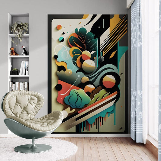 Tapet textil 1,5 X 2,2 m "Abstract geometric 2"