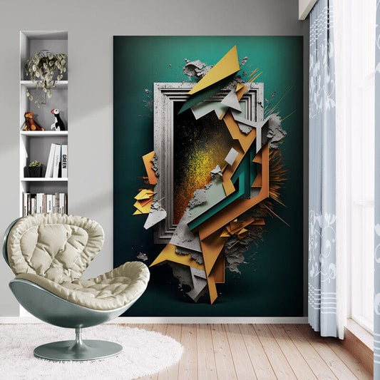 Tapet textil 1,5 X 2,2 m "Abstract in fereastra"