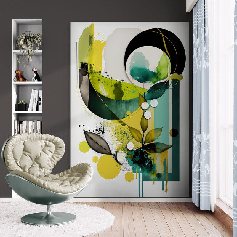 Tapet textil 1,5 X 2,2 m "Abstract inflorat"