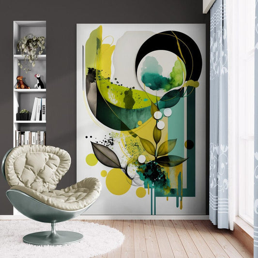 Tapet textil 1,5 X 2,2 m "Abstract inflorat"