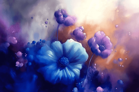 Tablou Canvas - Buchete de Floricele Abstracte