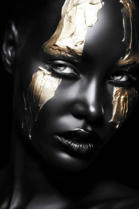 Tablou Canvas - Gold&Black 66