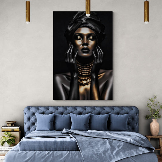 Tablou Canvas - Gold & Black 71