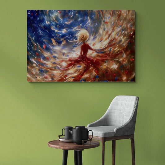 Tablou Canvas - Printesa Abstracta in Univers