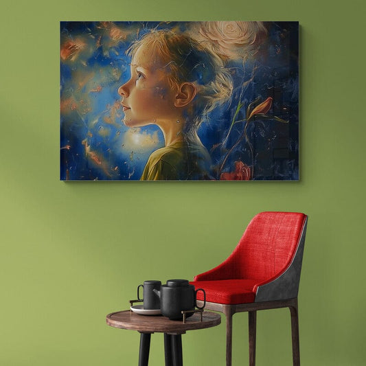 Tablou Canvas - Chip de Fetita Abstract