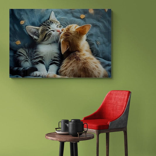 Tablou Canvas - Iubirea de pisici