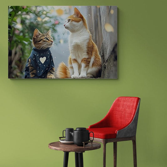 Tablou Canvas - 2 Pisici