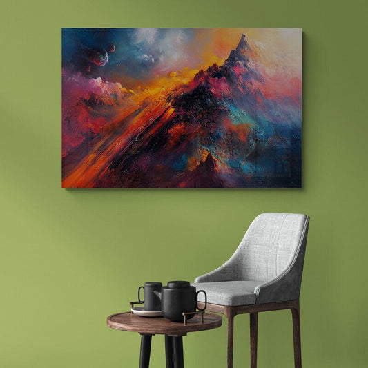 Tablou Canvas - Munte Abstract Futurist