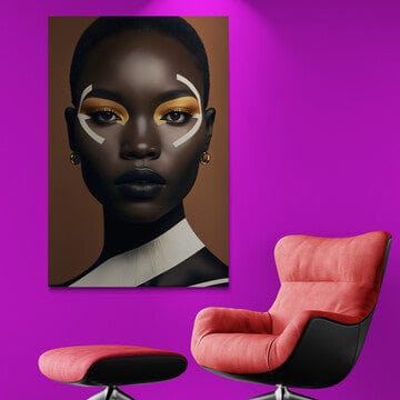 Tablou Canvas - Eleganta Afro 93