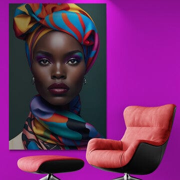 Tablou Canvas - Afro 121 Elegant si Stilat