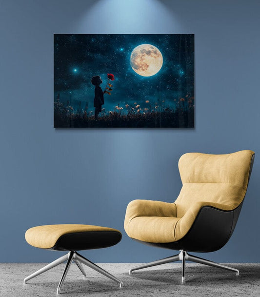 Tablou Canvas - Un Trandafir de la Un Copil