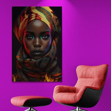 Tablou Canvas - Afro 105