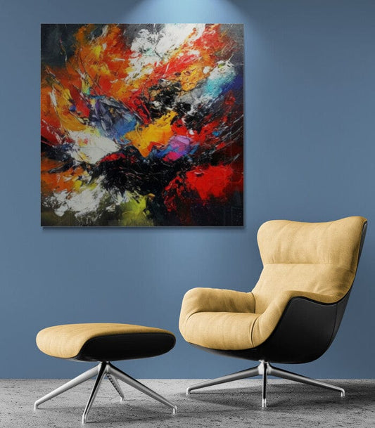 Tablou Canvas - Abstract Scanteie Multicolor