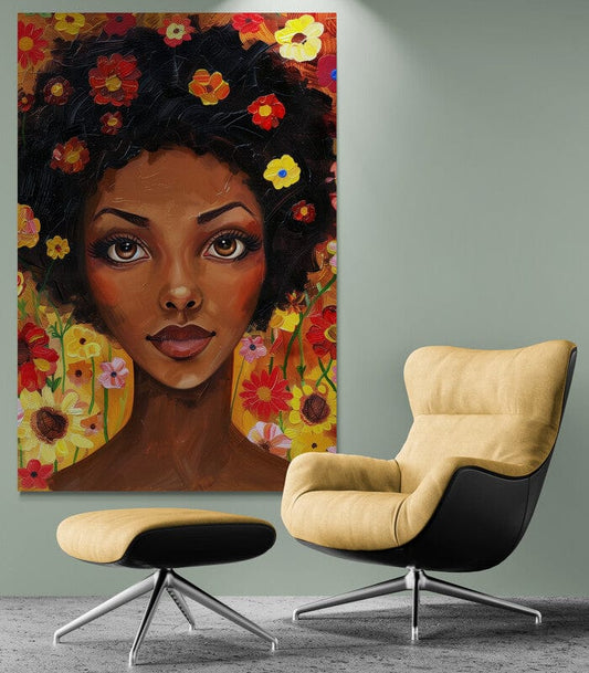 Tablou Canvas - Afro 19