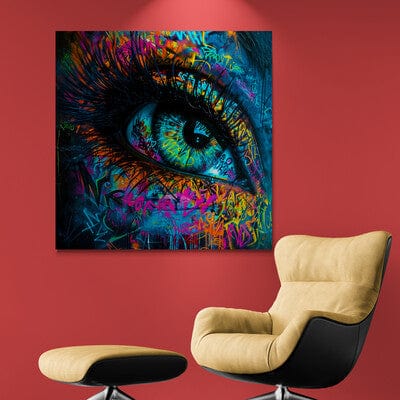 Tablou Canvas - Eleganta Vibranta Pop Art 055