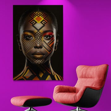 Tablou Canvas - Afro 96