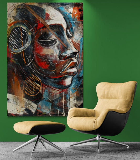 Tablou Canvas - Afro 40 Elegant Vibrant