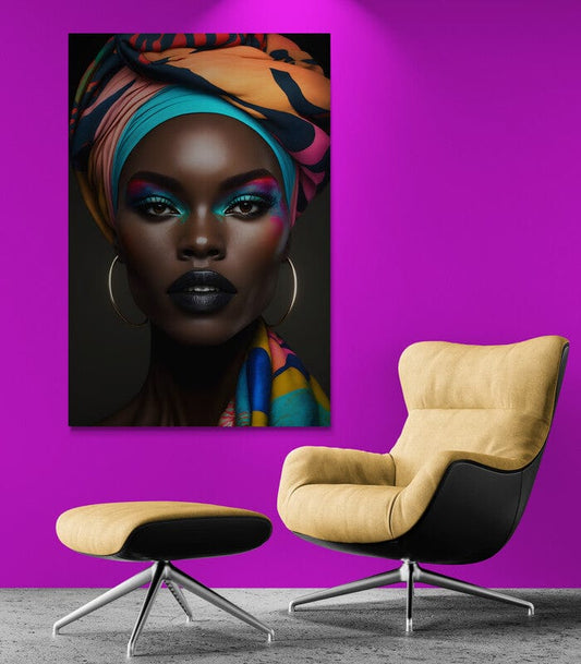 Tablou Canvas - Afro 136 Elegant si Rafinat