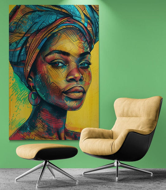 Tablou Canvas - Afro 11 Elegant
