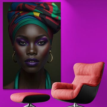 Tablou Canvas - Eleganta Afro