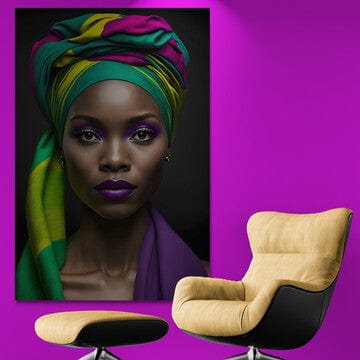 Tablou Canvas - Afro 110 Elegant
