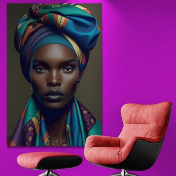 Tablou Canvas - Afro 102 Elegant
