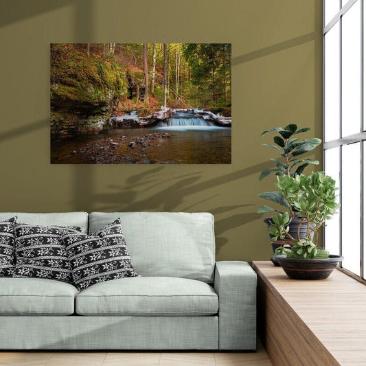 Tablou pe sticla - Intalnirea anotimpurilor