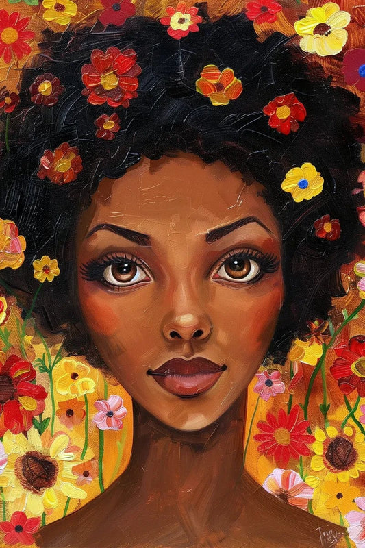 Tablou Canvas - Afro 19