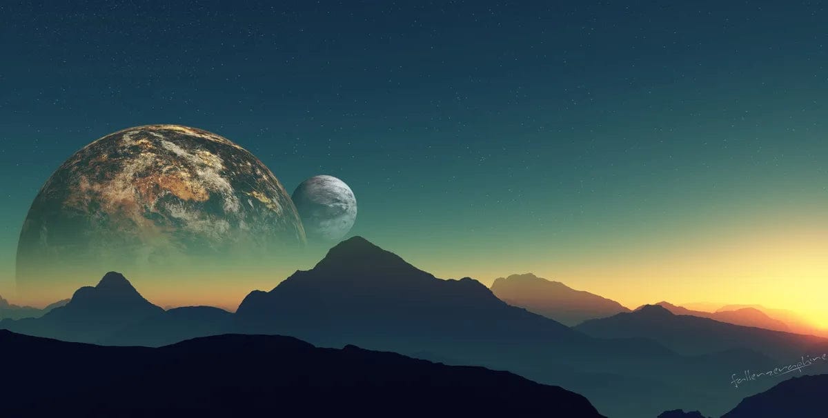 Tablou Canvas - Luna la Orizont