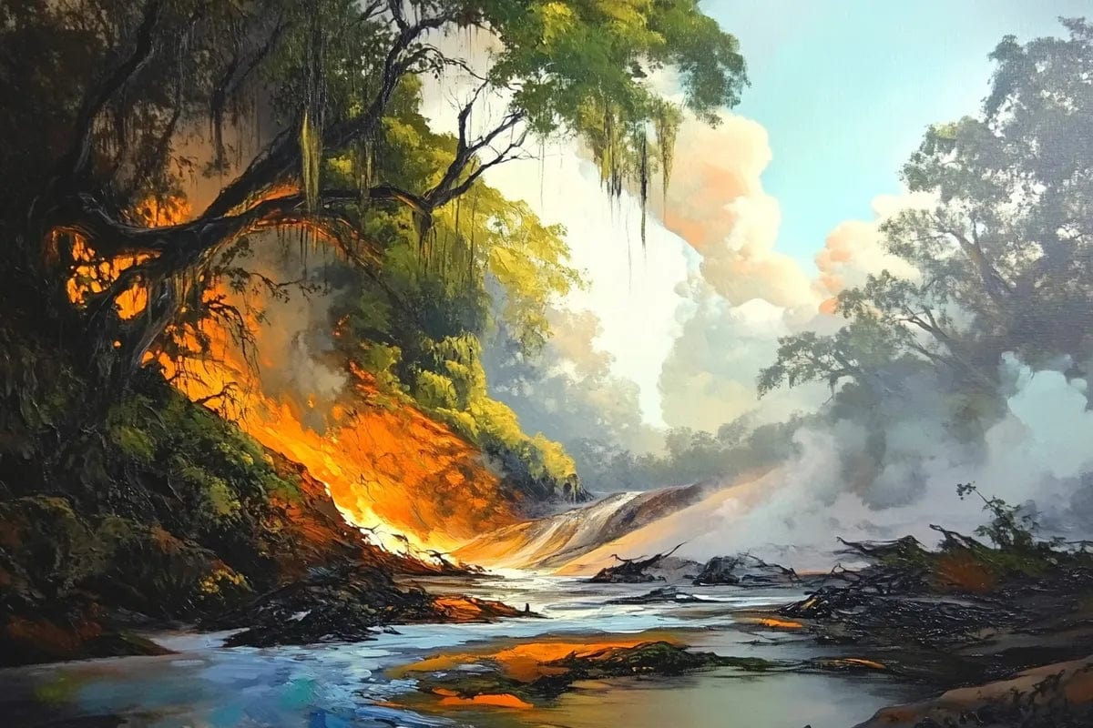 Tablou Canvas - Parau Aprins