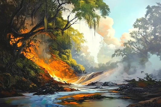 Tablou Canvas - Parau Aprins