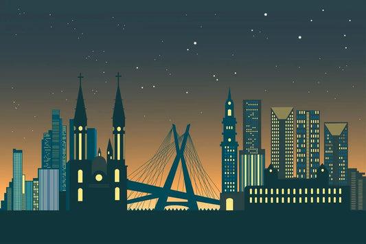 Tablou Canvas - Peisaj Futurist Abstract