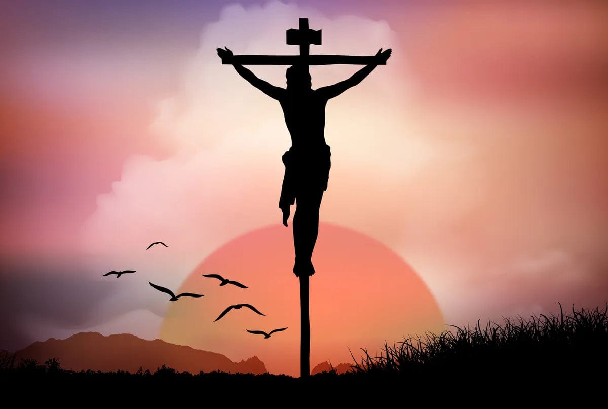 Tablou Canvas - Isus Rastignit Simbol al Sperantei