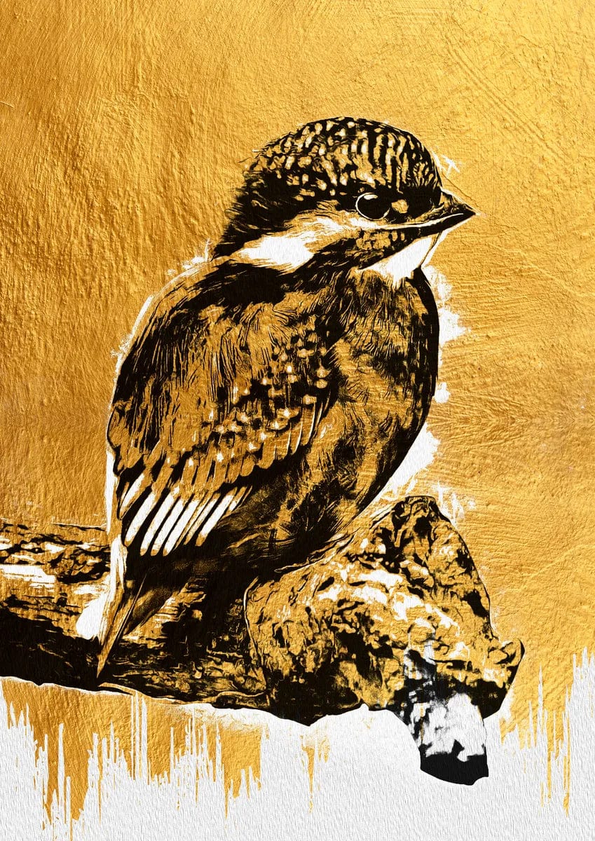 Tablou Canvas - Gold&Black 11 Eleganta Distinctiva