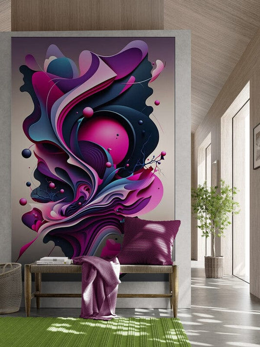 Tapet textil 1,5 X 2 m "Abstract of pink"