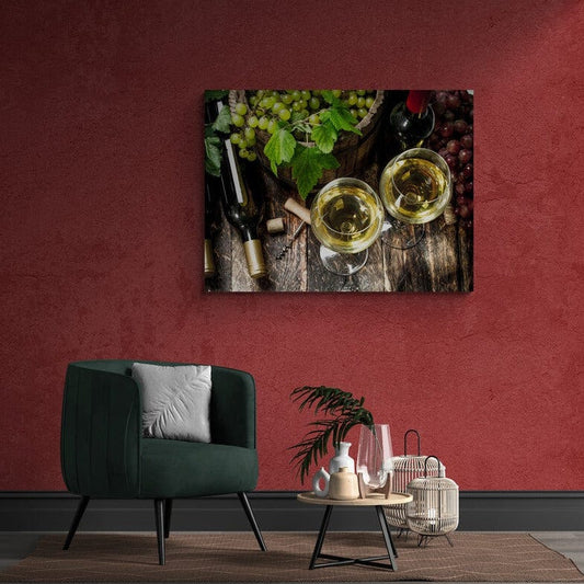 Tablou Canvas - Vin Alb - Zibo.ro