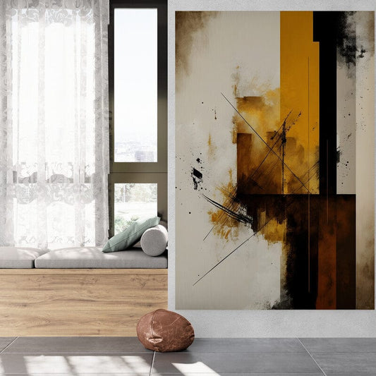 Tapet textil 1,5 X 2 m "Gold abstract"