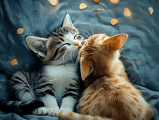 Tablou Canvas - Iubirea de pisici