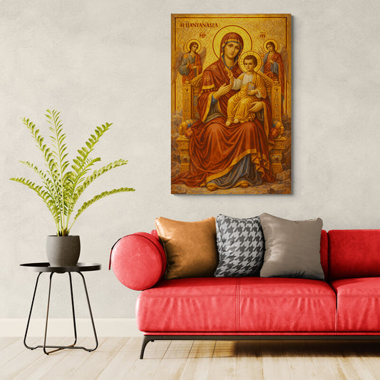 Icoana pe panza - Maica Domnului Pantanassa (Împărăteasa tuturor) - Zibo.ro