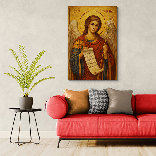 Icoana pe panza - Arhanghelul Gavriil (Vestitorul)