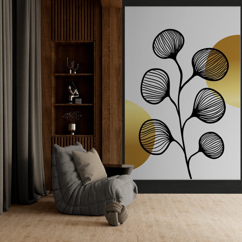 Tapet textil 1,5 X 2 m "Frunze abstract"