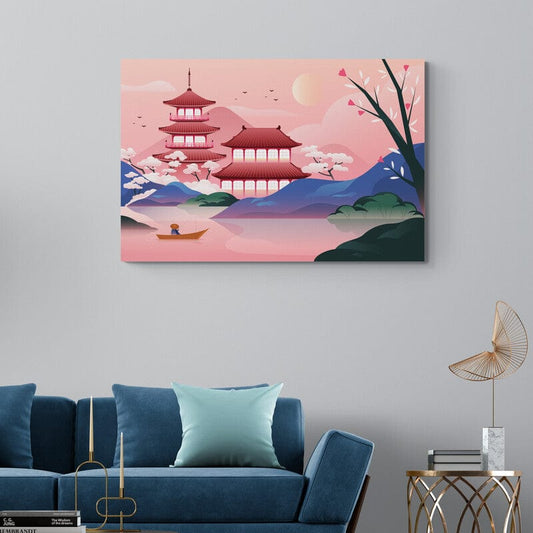 Peisaj japonez abstract