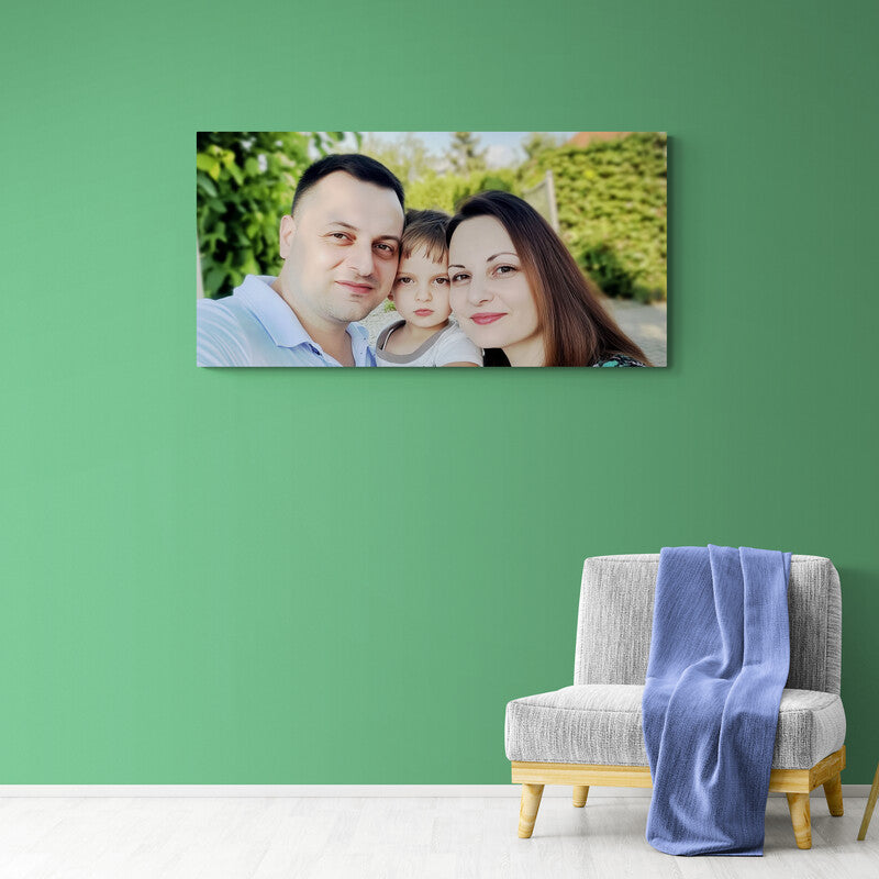 Tablou personalizat cu poza ta, tip peisaj lung (landscape)