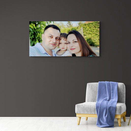 Tablou personalizat cu poza ta, tip peisaj lung (landscape)