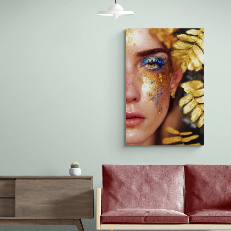 Tablou Canvas - Chip Feminin in Culori de Toamna